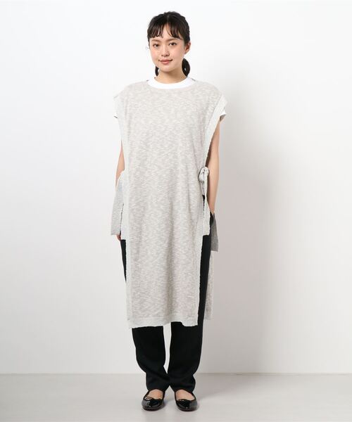 チチカカ（チチカカ）の「コットンスラブロングベスト（ベスト・レディース・ブラウン/グレー・FREE）」の15枚目の写真