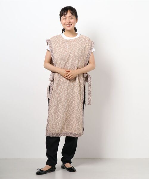 チチカカ（チチカカ）の「コットンスラブロングベスト（ベスト・レディース・ブラウン/グレー・FREE）」の16枚目の写真