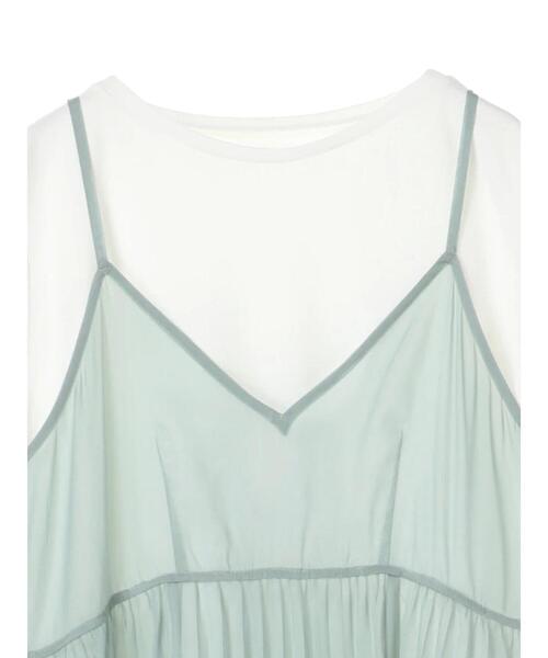 YECCA VECCA（イェッカヴェッカ）の「3wayシアーセットキャミワンピース　＊（ワンピース・レディース・ミント/ライトグレー/ブラック・FREE）」の11枚目の写真