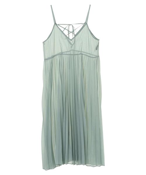 YECCA VECCA（イェッカヴェッカ）の「3wayシアーセットキャミワンピース　＊（ワンピース・レディース・ミント/ライトグレー/ブラック・FREE）」の8枚目の写真