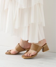 LE TALON | GRISE 5cmレザーハイバンプトング◆(サンダル)