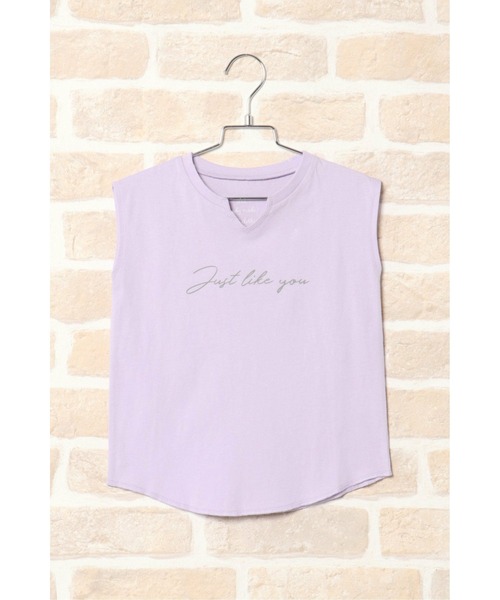 ikka（イッカ）の「【キッズ】【吸水速乾】キーネックＴ（120~160cm）（Tシャツ/カットソー・キッズ・ベージュ/パープル・140/130/160/120/150）」の4枚目の写真