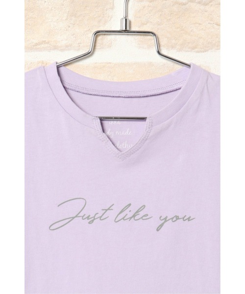 ikka（イッカ）の「【キッズ】【吸水速乾】キーネックＴ（120~160cm）（Tシャツ/カットソー・キッズ・ベージュ/パープル・140/130/160/120/150）」の6枚目の写真