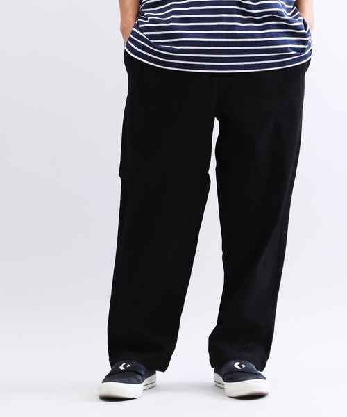 Lulu ＆ Arnie（るるあんどあーにー）の「ルーズテーパード ワイド バギー パンツ（その他パンツ・メンズ・ホワイト/ブラック・MEDIUM/LARGE）」の2枚目の写真