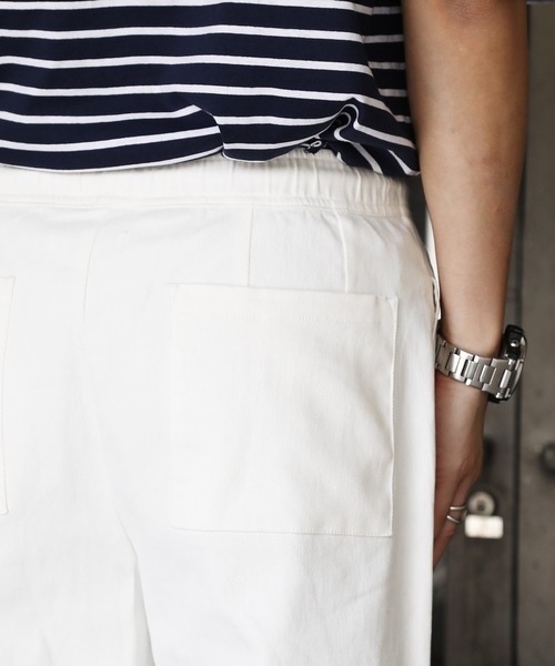 Lulu ＆ Arnie（るるあんどあーにー）の「ルーズテーパード ワイド バギー パンツ（その他パンツ・メンズ・ホワイト/ブラック・MEDIUM/LARGE）」の6枚目の写真