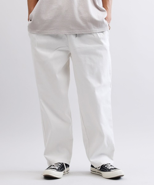 Lulu ＆ Arnie（るるあんどあーにー）の「ルーズテーパード ワイド バギー パンツ（その他パンツ・メンズ・ホワイト/ブラック・MEDIUM/LARGE）」の7枚目の写真