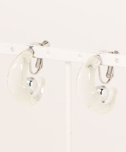 Ein（アイン）の「【Ein】クリアデザインイヤリングB（イヤリング・レディース・シルバー系その他/ゴールド系その他/シルバー系その他2/シルバー系その他3/ゴールド系その他2/ゴールド系その他3・FREE）」の3枚目の写真