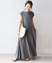 【WEB限定】フレンチスリーブマチワンピース◇