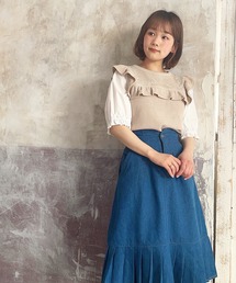 Hamble by Par Avion | 刺繍リブ重ねトップス(その他トップス)