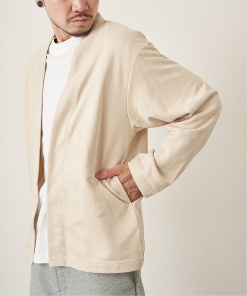 PARIS SAINT-GERMAIN(パリサンジェルマン)の「【Paris Saint-Germain】フェイクスウェード ボタンレス カーディガン(カーディガン/ボレロ・メンズ・ホワイト/ブラック/ベージュ・LARGE/MEDIUM/SMALL)」の14枚目の写真