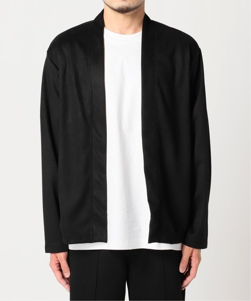 PARIS SAINT-GERMAIN(パリサンジェルマン)の「【Paris Saint-Germain】フェイクスウェード ボタンレス カーディガン(カーディガン/ボレロ・メンズ・ホワイト/ブラック/ベージュ・LARGE/MEDIUM/SMALL)」の4枚目の写真