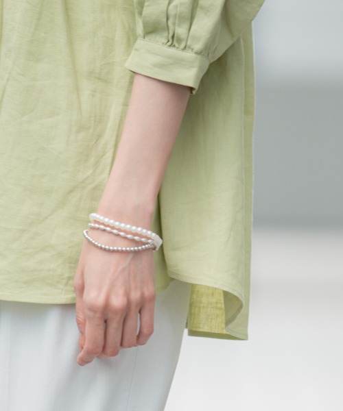 GLOBAL WORK（グローバルワーク）の「3レンブレスレット/947881（ブレスレット・レディース・ゴールド/ライトグレー・FREE）」の3枚目の写真