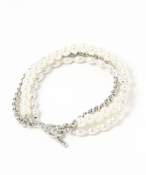 GLOBAL WORK（グローバルワーク）の「3レンブレスレット/947881（ブレスレット・レディース・ゴールド/ライトグレー・FREE）」の6枚目の写真