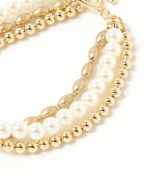 GLOBAL WORK（グローバルワーク）の「3レンブレスレット/947881（ブレスレット・レディース・ゴールド/ライトグレー・FREE）」の11枚目の写真