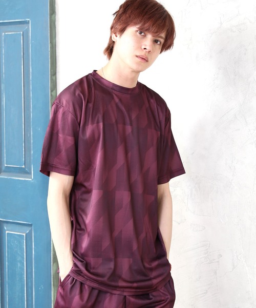 ARCADE(アーケード)の「吸水速乾 ドライ Tシャツ(Tシャツ/カットソー・メンズ・グレー/チャコールグレー/ネイビー/ブラック/ネイビー系/ワイン・L/M/LL)」の6枚目の写真