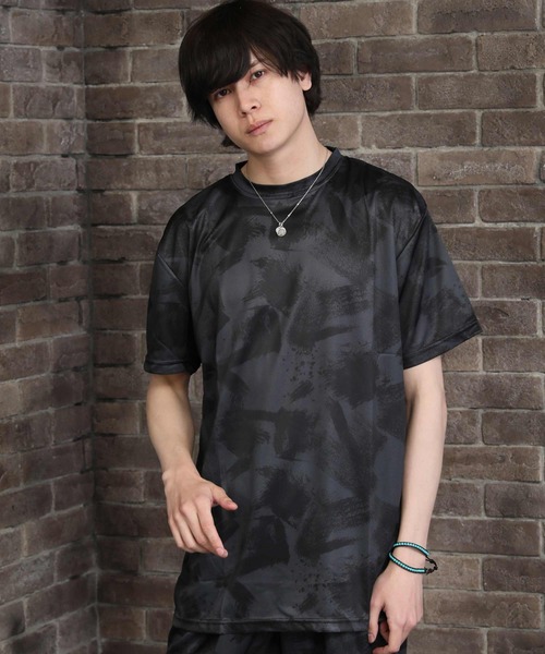 ARCADE(アーケード)の「吸水速乾 ドライ Tシャツ(Tシャツ/カットソー・メンズ・グレー/チャコールグレー/ネイビー/ブラック/ネイビー系/ワイン・L/M/LL)」の1枚目の写真