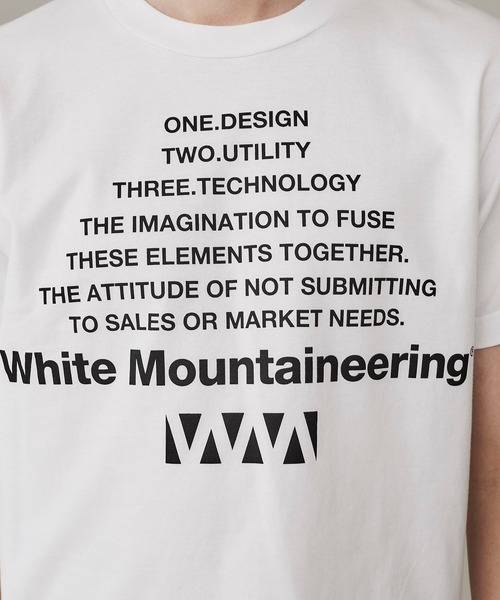 WHITE MOUNTAINEERING（ホワイトマウンテニアリング）の「【White Mountaineering】BIG W LOGO PRINTED T-SHIRT（Tシャツ/カットソー・メンズ・ホワイト/ネイビー/ブラウン/ブラック・1/3/0/2/4）」の18枚目の写真