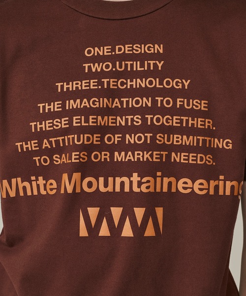 WHITE MOUNTAINEERING（ホワイトマウンテニアリング）の「【White Mountaineering】BIG W LOGO PRINTED T-SHIRT（Tシャツ/カットソー・メンズ・ホワイト/ネイビー/ブラウン/ブラック・1/3/0/2/4）」の17枚目の写真
