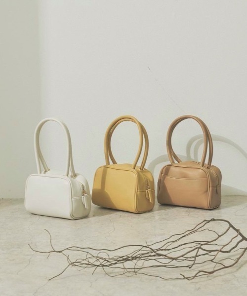 Ambre Neige(アンブルネージュ)の「ボストンバック/【WEB/EC限定商品】(ハンドバッグ・レディース・ホワイト/ベージュ/イエロー・FREE)」の3枚目の写真