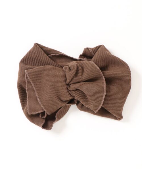 GLORY（グローリー）の「【 GLORY / グローリー 】　キッズ リボン リブ ターバン / Kids（ヘアバンド・キッズ・カーキ/ブルー/ブラウン/ピンク/ホワイト/ブラック/グリーン/パープル/ダークグレー/ライトグレー/イエロー・FREE）」の5枚目の写真