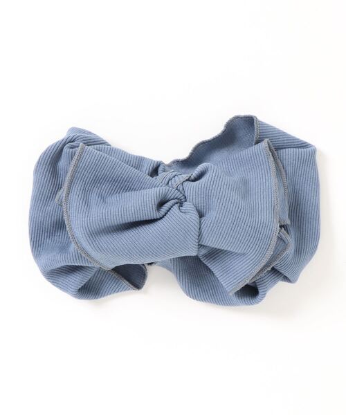 GLORY（グローリー）の「【 GLORY / グローリー 】　キッズ リボン リブ ターバン / Kids（ヘアバンド・キッズ・カーキ/ブルー/ブラウン/ピンク/ホワイト/ブラック/グリーン/パープル/ダークグレー/ライトグレー/イエロー・FREE）」の8枚目の写真