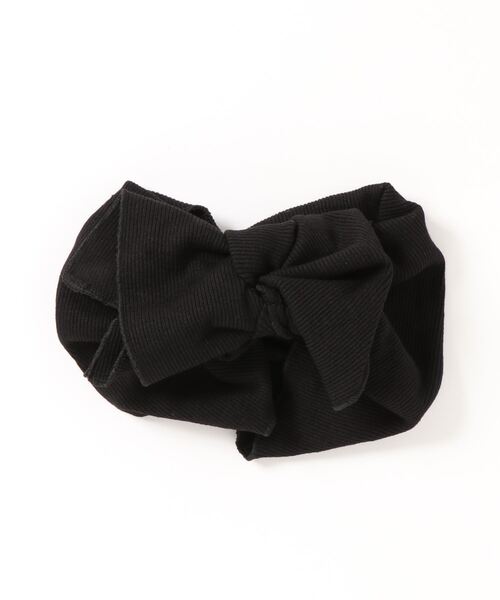 GLORY（グローリー）の「【 GLORY / グローリー 】　キッズ リボン リブ ターバン / Kids（ヘアバンド・キッズ・カーキ/ブルー/ブラウン/ピンク/ホワイト/ブラック/グリーン/パープル/ダークグレー/ライトグレー/イエロー・FREE）」の3枚目の写真