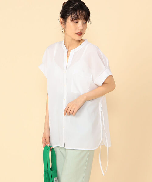 NOLLEY’S(ノーリーズ)の「サイドリボンシャツ(シャツ/ブラウス・レディース・ホワイト/サックスブルー/ホワイト系その他4・36/38)」の18枚目の写真