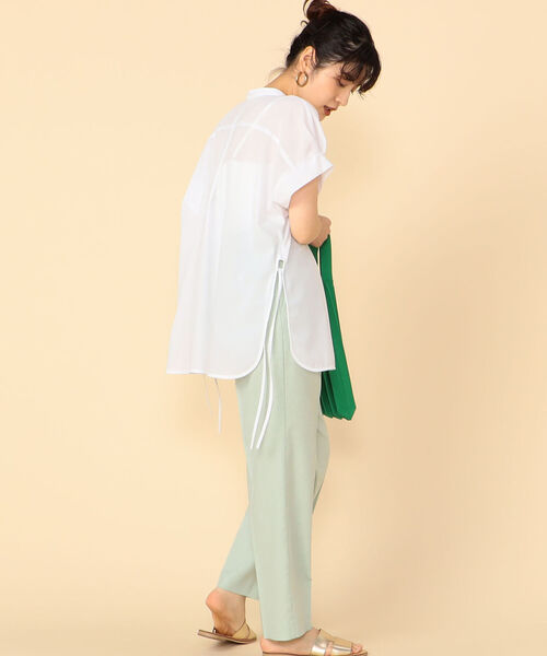 NOLLEY’S(ノーリーズ)の「サイドリボンシャツ(シャツ/ブラウス・レディース・ホワイト/サックスブルー/ホワイト系その他4・36/38)」の20枚目の写真