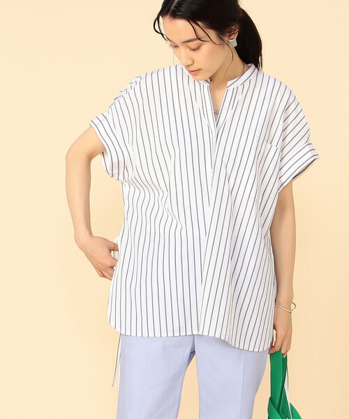 NOLLEY’S(ノーリーズ)の「サイドリボンシャツ(シャツ/ブラウス・レディース・ホワイト/サックスブルー/ホワイト系その他4・36/38)」の22枚目の写真