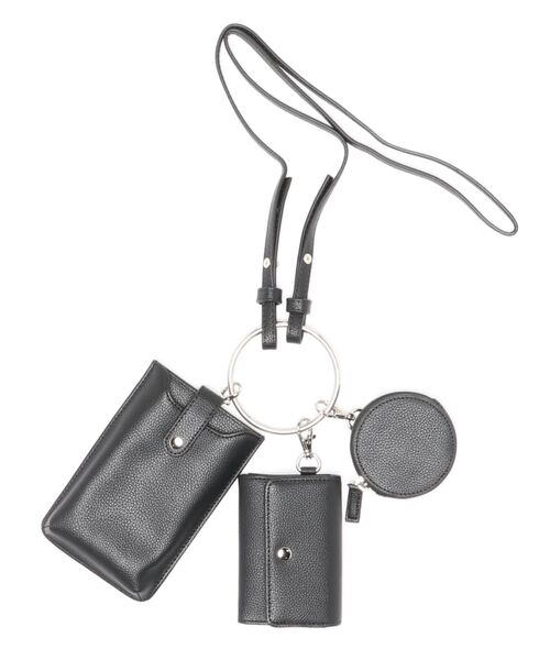 Te chichi TERRASSE（テチチテラス）の「トリプルショルダーバッグ（ショルダーバッグ・レディース・ブラック/ブラウン・ﾌﾘ-）」の2枚目の写真