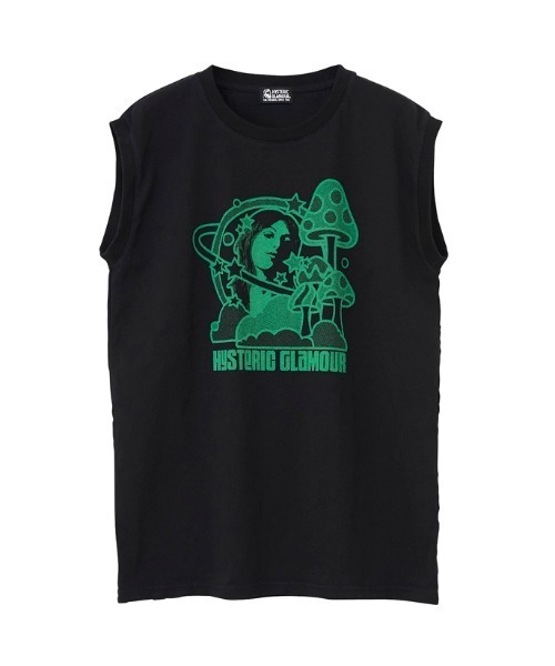 HYSTERIC GLAMOUR（ヒステリックグラマー）の「MUSHROOM ノースリーブ（Tシャツ/カットソー・レディース・ホワイト/ブラック/ピンク・FREE）」の2枚目の写真