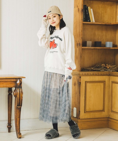 MILKFED.(ミルクフェド)の「LOGO CABLE KNIT CAP(ニットキャップ/ビーニー・レディース・ブラック/ブラウン/グレー/ベージュ/レッド・ONE SIZE)」の8枚目の写真