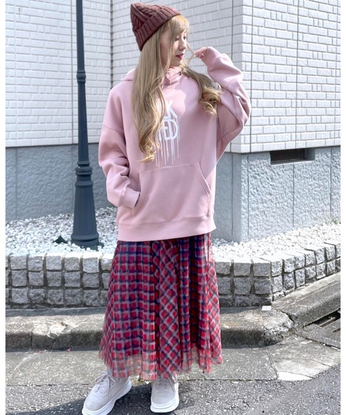 MILKFED.(ミルクフェド)の「LOGO CABLE KNIT CAP(ニットキャップ/ビーニー・レディース・ブラック/ブラウン/グレー/ベージュ/レッド・ONE SIZE)」の19枚目の写真