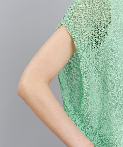 DouDou(ドゥドゥ)の「和紙フレンチプルオーバー(ニット/セーター・レディース・グリーン/ネイビー/ボルドー・FREE)」の11枚目の写真