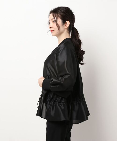 margaux（マルゴー）の「【MARGAUX】organdy zipup JK（その他アウター・レディース・ブラック・FREE）」の2枚目の写真