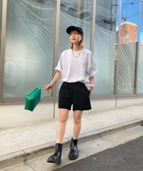 WHO'S WHO gallery（フーズフーギャラリー）の「COOPER FACT 刺繍ロゴTEE（Tシャツ/カットソー・メンズ・ホワイト/アッシュグレー/ブラック/ブラウン/グリーン・FREE）」の9枚目の写真