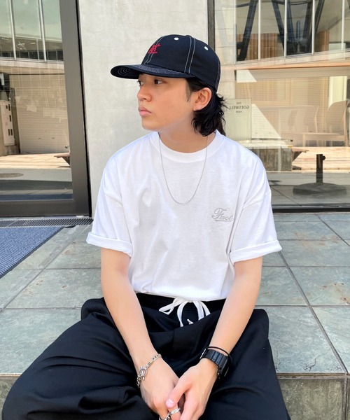 WHO'S WHO gallery（フーズフーギャラリー）の「COOPER FACT 刺繍ロゴTEE（Tシャツ/カットソー・メンズ・ホワイト/アッシュグレー/ブラック/ブラウン/グリーン・FREE）」の12枚目の写真