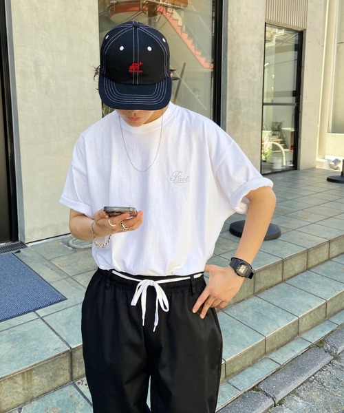 WHO'S WHO gallery（フーズフーギャラリー）の「COOPER FACT 刺繍ロゴTEE（Tシャツ/カットソー・メンズ・ホワイト/アッシュグレー/ブラック/ブラウン/グリーン・FREE）」の13枚目の写真