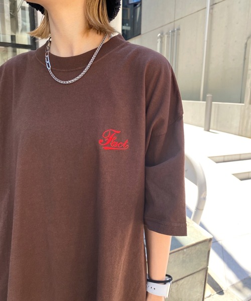 WHO'S WHO gallery（フーズフーギャラリー）の「COOPER FACT 刺繍ロゴTEE（Tシャツ/カットソー・メンズ・ホワイト/アッシュグレー/ブラック/ブラウン/グリーン・FREE）」の22枚目の写真