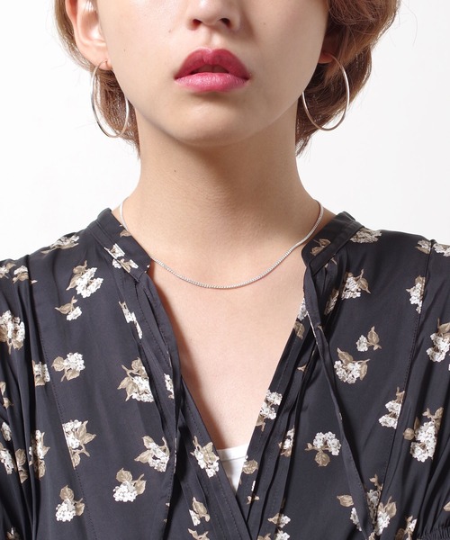 Taaii(ターイ)の「Taaii:SILVER 925 KIHEI SHORT NECKLACE / シルバー925 喜平ショートネックレス(ネックレス・レディース・シルバー/ゴールド・FREE)」の2枚目の写真