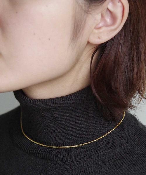 Taaii(ターイ)の「Taaii:SILVER 925 KIHEI SHORT NECKLACE / シルバー925 喜平ショートネックレス(ネックレス・レディース・シルバー/ゴールド・FREE)」の6枚目の写真