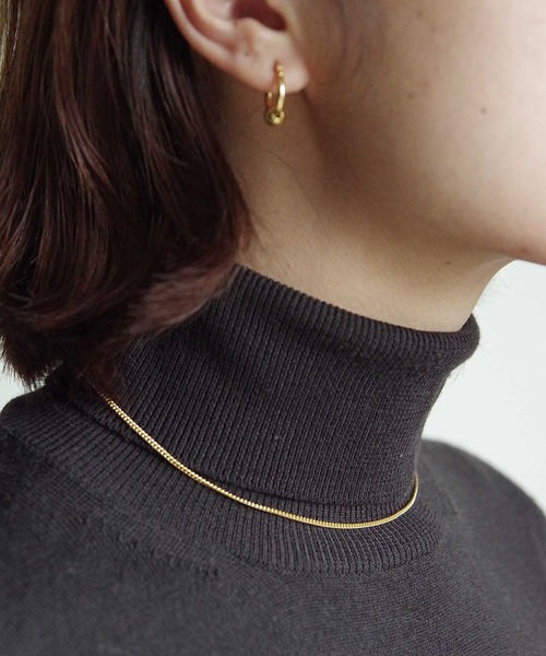 Taaii(ターイ)の「Taaii:SILVER 925 KIHEI SHORT NECKLACE / シルバー925 喜平ショートネックレス(ネックレス・レディース・シルバー/ゴールド・FREE)」の7枚目の写真