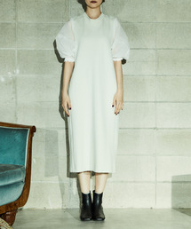 alcali | スピンドルシャツ袖ジャージーワンピ(ワンピース)