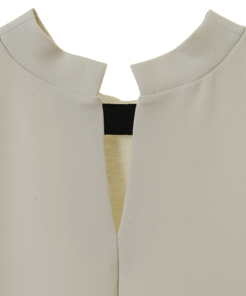 alcali（アルカリ）の「スピンドルシャツ袖ジャージーワンピ（ワンピース・レディース・アイボリー/ブラック・FREE）」の10枚目の写真