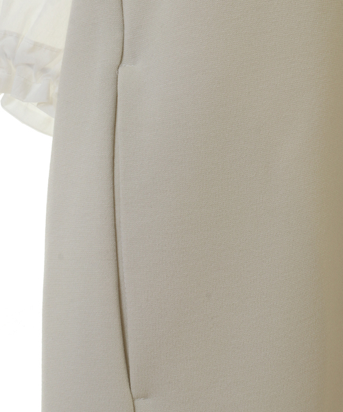 alcali（アルカリ）の「スピンドルシャツ袖ジャージーワンピ（ワンピース・レディース・アイボリー/ブラック・FREE）」の12枚目の写真