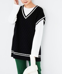 Heather | チルデンニットベスト　229499(ニット/セーター)