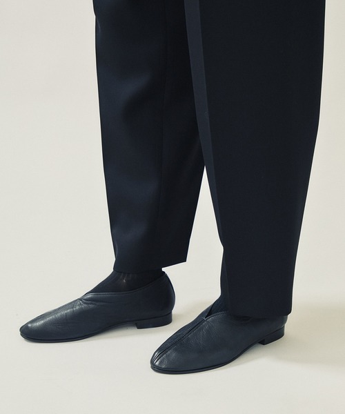 city（シティ）の「WIDE TAPERED PANTS（スラックス・メンズ・ブラック/ライトグレー/パープル・2/1/3）」の4枚目の写真