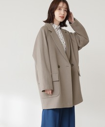 N.（N. Natural Beauty Basic） | 【S Size Line】◆ビーバーメルトンラグランテーラーショートコート(チェスターコート)