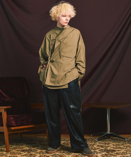 MAISON SPECIAL（メゾンスペシャル）の「《ユニセックスアイテム》プライムオーバータイシャツ 【MAISON SPECIAL/メゾンスペシャル】（シャツ/ブラウス・メンズ・ブラック/カーキ/ピンク・1/2）」の16枚目の写真