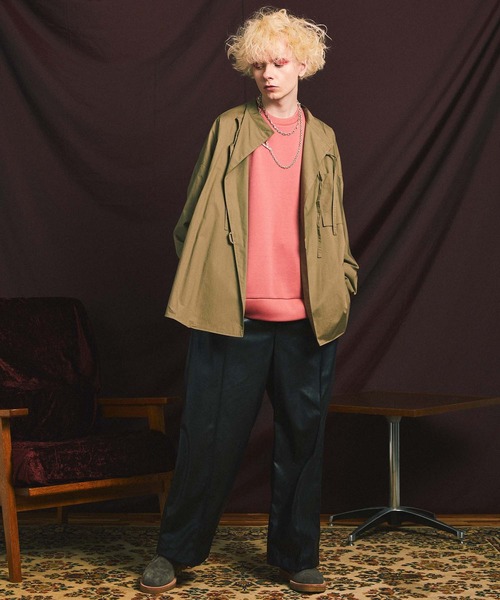 MAISON SPECIAL（メゾンスペシャル）の「《ユニセックスアイテム》プライムオーバータイシャツ 【MAISON SPECIAL/メゾンスペシャル】（シャツ/ブラウス・メンズ・ブラック/カーキ/ピンク・1/2）」の6枚目の写真